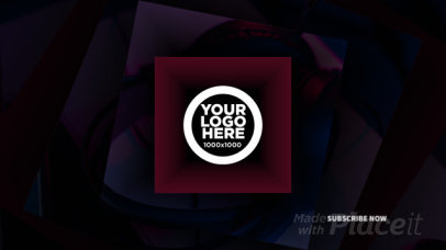 Intro Video Creator for a Music Channel Featuring a Simple Logo Reveal 