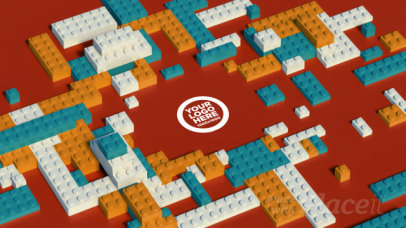 3D Intro Video Creator with a Lego-Inspired Animation
