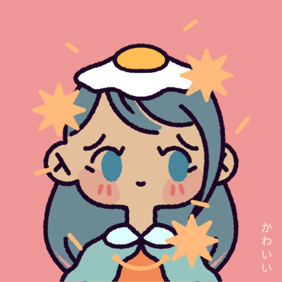 Chibi Avatar Logo Creator with a Sweet Girl Character