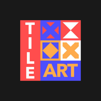 Logo Maker Featuring Abstract Art and Chaotic Text