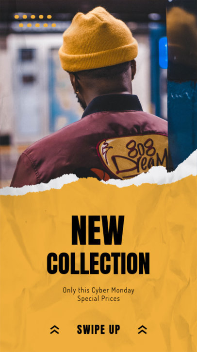 Instagram Story Maker for Fashion Brands Featuring a New Collection Announcement 3025a-el1