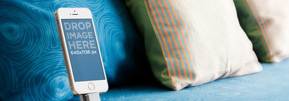 iPhone 5s Gold Portrait On Night Stand Wide