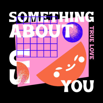 Pop Album Cover Template Featuring Contemporary Text Design