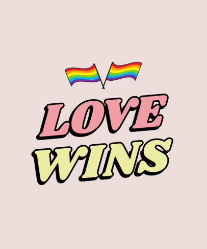 Colorful T-Shirt Design Maker Featuring LGBTQ Quotes