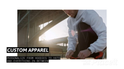 Slideshow Video Maker for a Custom Apparel Brand with Smooth Animations 446i 3131