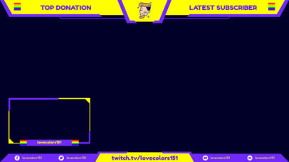 Twitch Overlay Maker Featuring LGBTQ Graphics