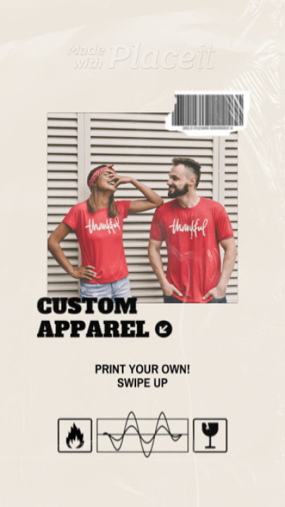 Instagram Story Video Creator for a Print On Demand Store 