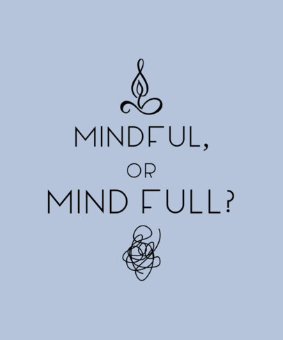 Yoga T-Shirt Design Maker Featuring Quotes and Abstract Doodles 