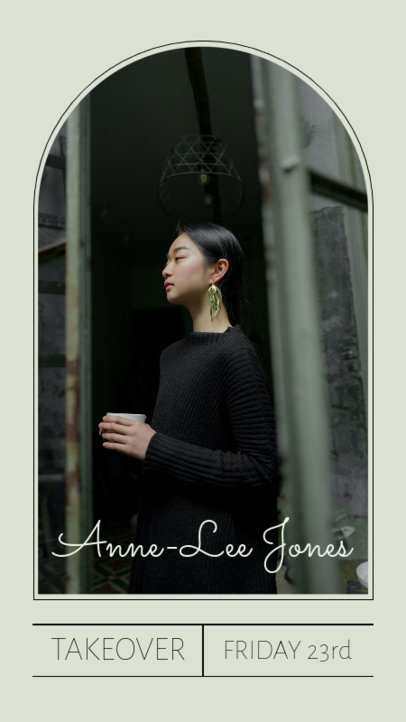 Instagram Story Maker to Announce a Takeover Featuring a Minimal Layout 