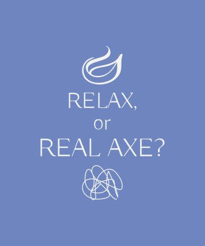 Wellness T-Shirt Design Template With a Minimal Layout and a Quote 