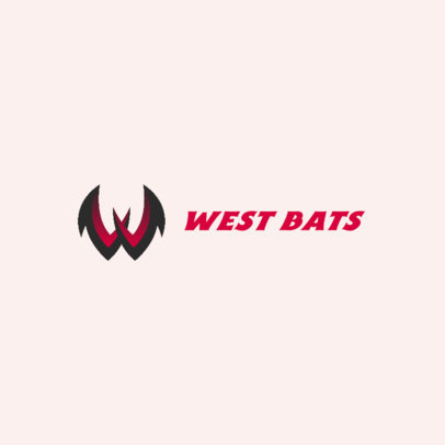 Dropshipping Logo Template Featuring an Abstract Bat Graphic