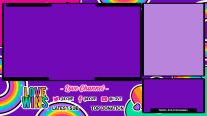 Colorful Twitch Overlay Maker Celebrating LGBTQ Pride Month 3586k