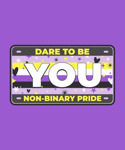 LGBTQ T-Shirt Design Maker with an Encouraging Quote