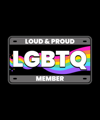 T-Shirt Design Creator for a Loud and Proud LGBT Community  3595h