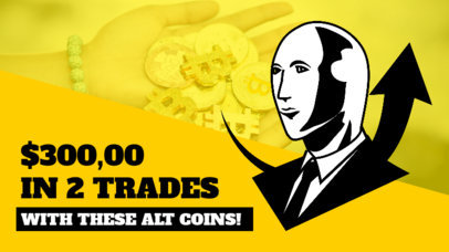 YouTube Thumbnail Design Maker With a Crypto Trading Theme 