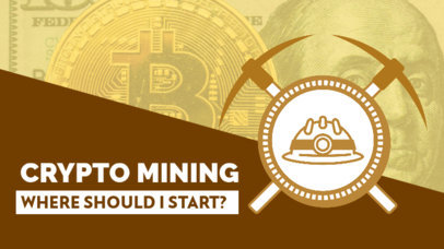 YouTube Thumbnail Design Generator for a Cryptocurrency Mining Course 