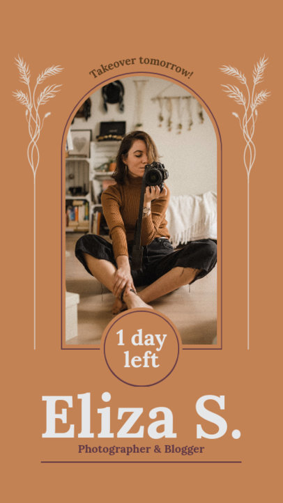 Instagram Story Template for a Photographer's Takeover