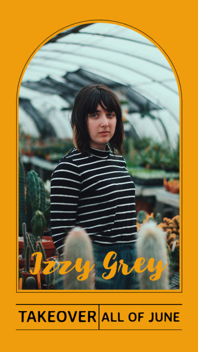 Instagram Story Design Template to Announce an Influencer's Takeover 