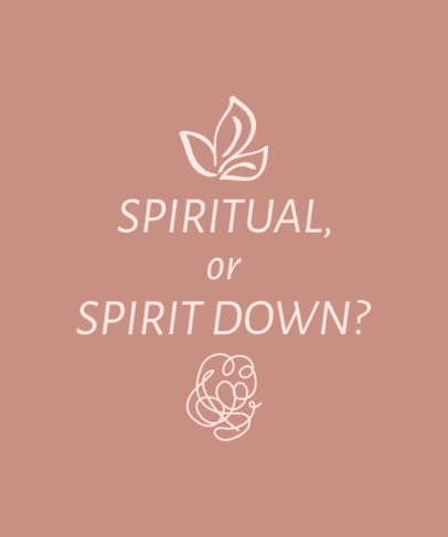 Quote T-Shirt Design Maker Featuring a Yoga Theme and Doodles 