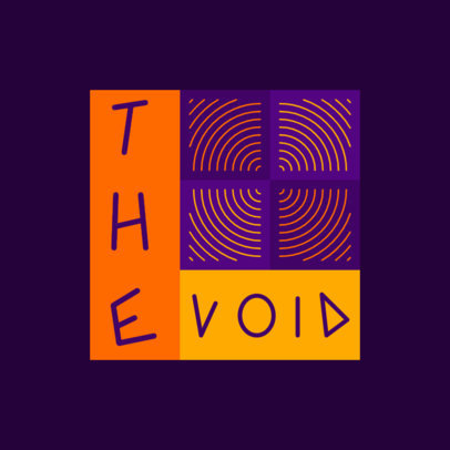 Cool Logo Template Featuring an Abstract Style in Tiles