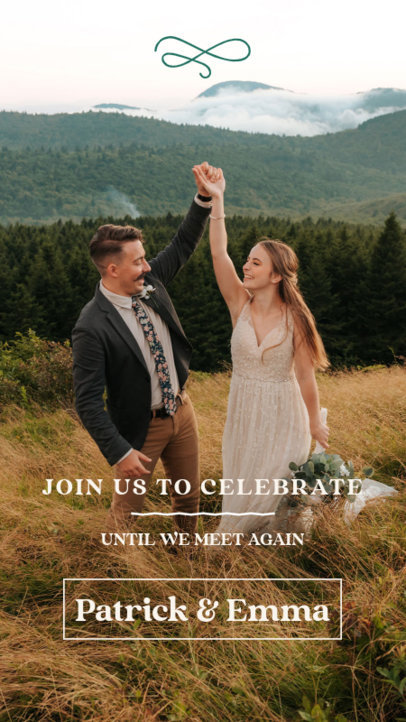 Instagram Story Maker to a Wedding Live Stream Invitation
