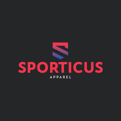 Dropshipping Logo Maker for an Activewear Clothing Brand