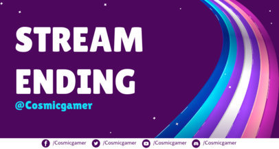 Twitch Overlay Generator for an Ending Stream Featuring an LGBTQ Theme 