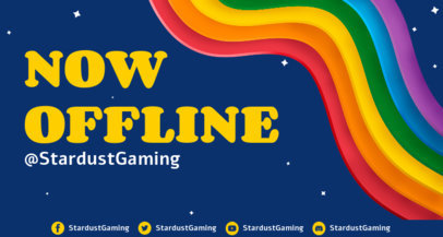 Offline Banner Creator for Gamers Featuring Rainbow Colors