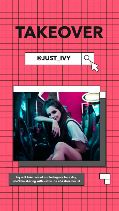 Gaming-Themed Instagram Story Creator to Announce a Takeover