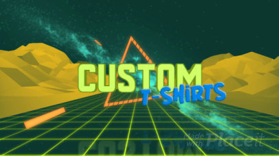 Intro Video Maker with a Synthwave Aesthetic for a POD Store 2679a 3137