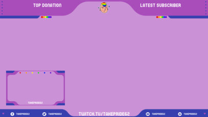 Twitch Overlay Maker with an LGBTQ Avatar Graphic
