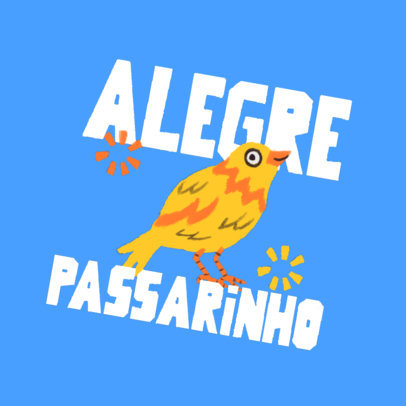 Kids' Clothing Logo Generator Featuring a Bird Graphic 