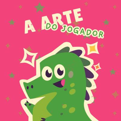 Kids' Clothing Brand Logo Maker with a Cute Dragon Graphic