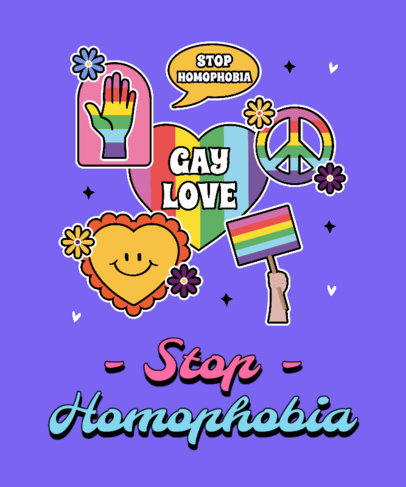 Quote T-Shirt Design Maker With an LGBTQ Pride Theme 