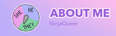 Pronouns-Themed Twitch Panel Template for an LGBTQ Gamer 3587d