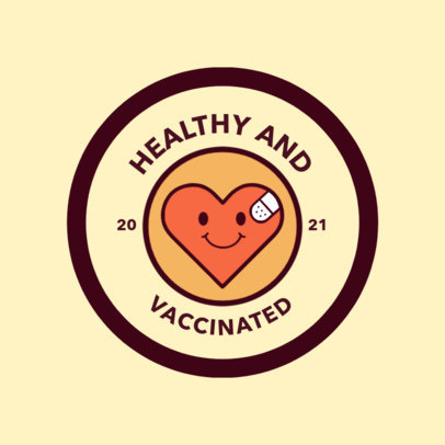 T-Shirt Design Maker Featuring COVID-19 Vaccine Badges