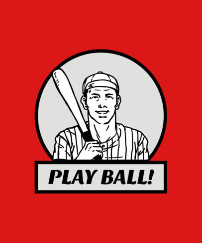 Retro Baseball Tee Design Maker