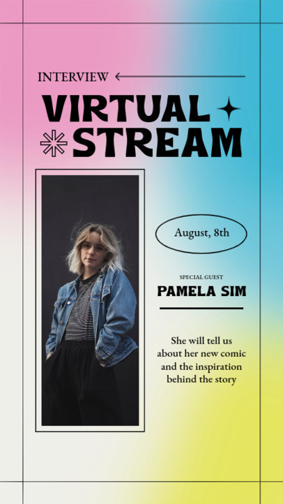 Instagram Story Maker to Announce a Live Stream Interview 