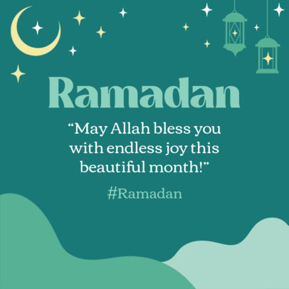 Instagram Post Maker Featuring Ramadan Greetings 3612
