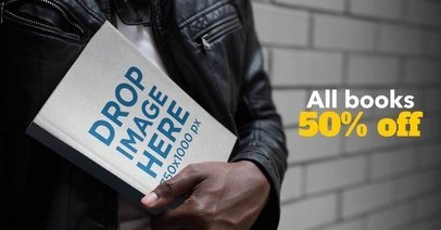 Facebook Ad - Book Being Held by Black Man