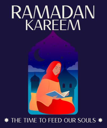 T-Shirt Design Maker Featuring Ramadan Illustrations