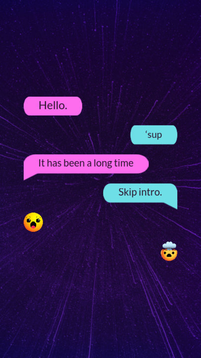 Instagram Story Design Maker Featuring Text Messages 