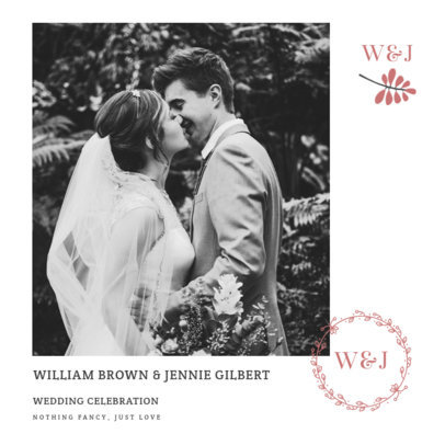 Elegant Instagram Post Template for a Wedding Celebration
