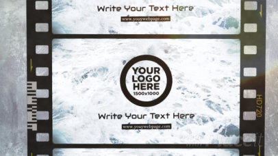 Intro Video Template Featuring 15mm Film Graphics and a Vintage Filter Effect 2926-el1