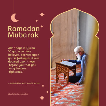 Instagram Post Generator for Ramadan Featuring Pictures and Quotes 3879c-el1