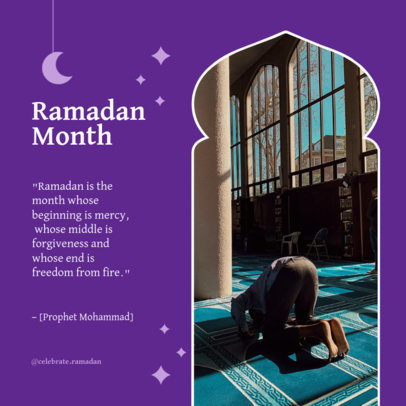 Instagram Post Maker for Ramadan Month Featuring Quotes 3879e-el1