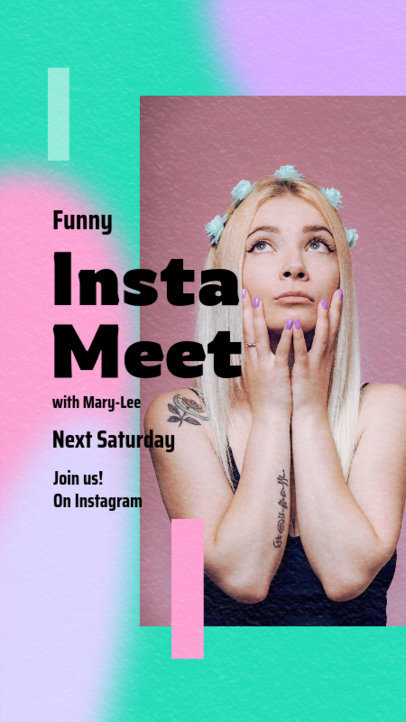 Trendy Instagram Story Design Creator for an Interview Announcement