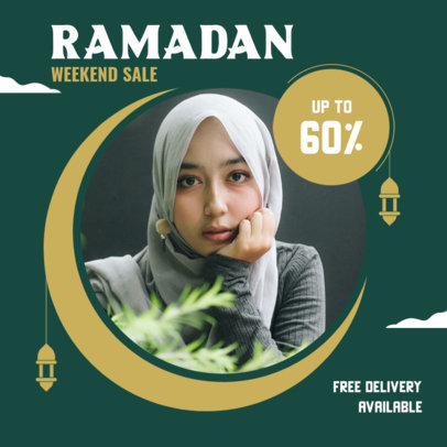 Instagram Post Maker for a Ramadan Weekend Sale 3881a-el1