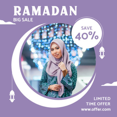 Ramadan-Themed Instagram Post Design Generator for a Limited Time Offer 3881e-el1