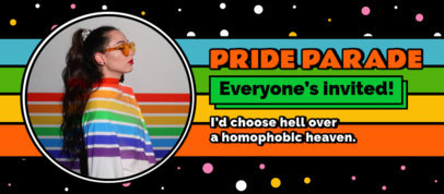 Facebook Cover Generator for an LGBTQ Pride Parade 